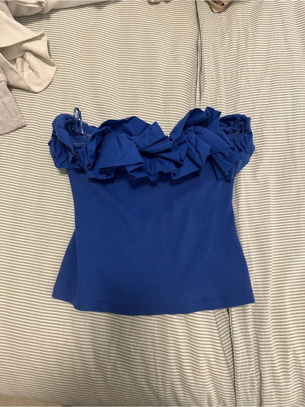 Maeve Strapless Ruffle Tube Top